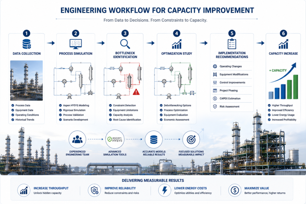 GTN Engineering process optimization and debottlenecking workflow