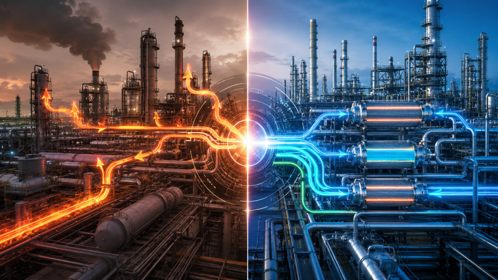 Pinch Analysis and Heat Integration for refinery energy optimization and heat recovery