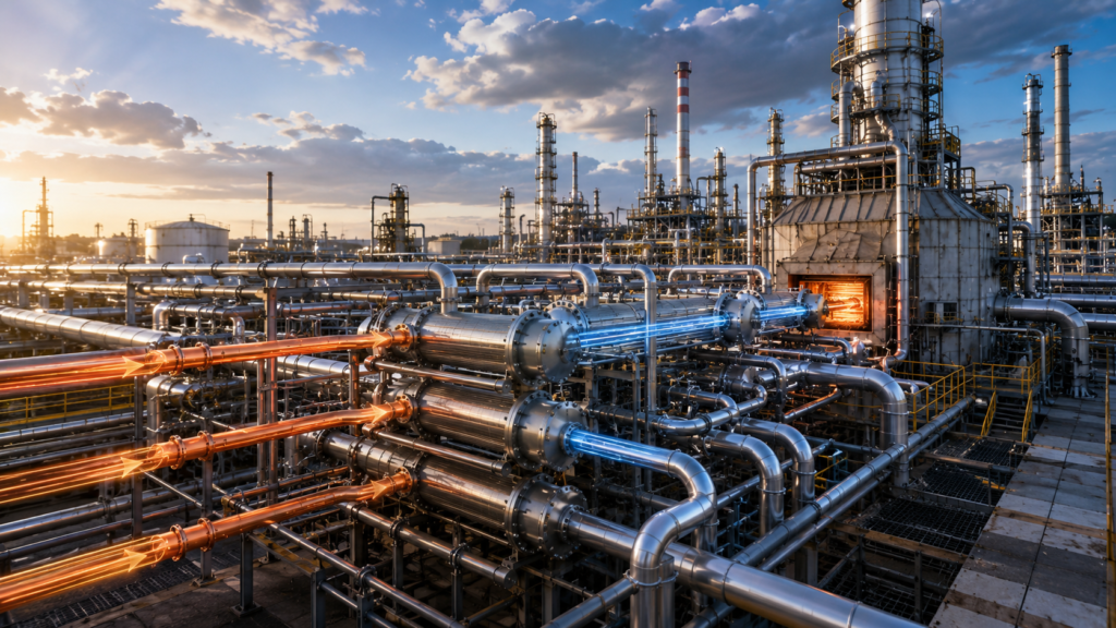 Pinch Analysis and Heat Integration improving crude oil preheat train efficiency through heat recovery from diesel and gas oil streams
