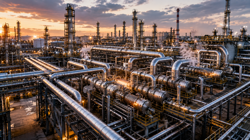 Pinch Analysis and Heat Integration improving refinery steam network efficiency through heat recovery and utility optimization
